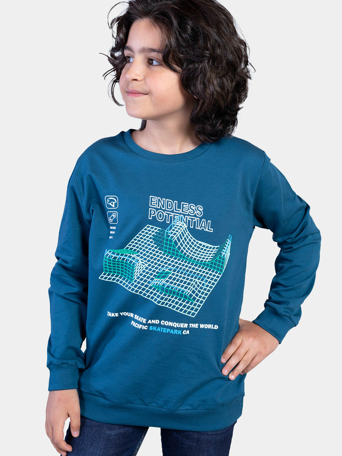 Bawełniana bluza z nadrukiem