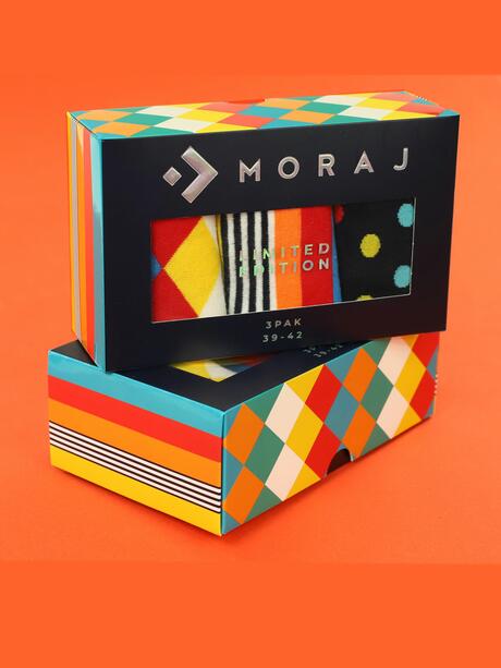 Kolorowe skarpety męskie zestaw 3 pary