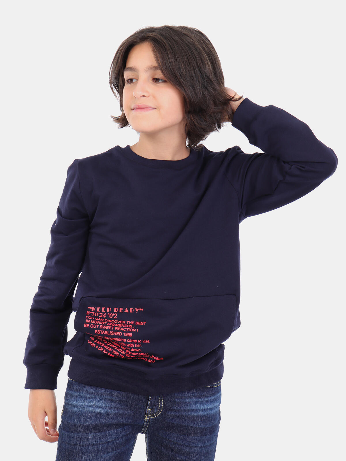 Bawełniana bluza z kieszenią