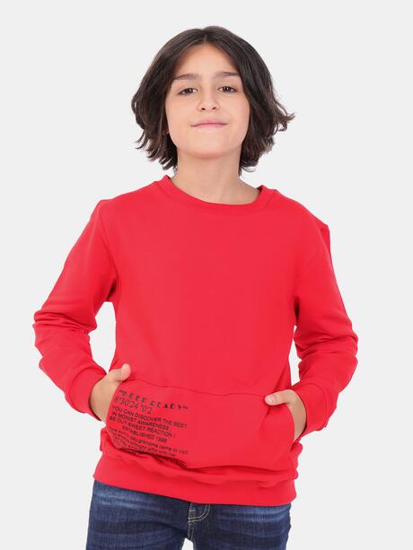 Bawełniana bluza z kieszenią