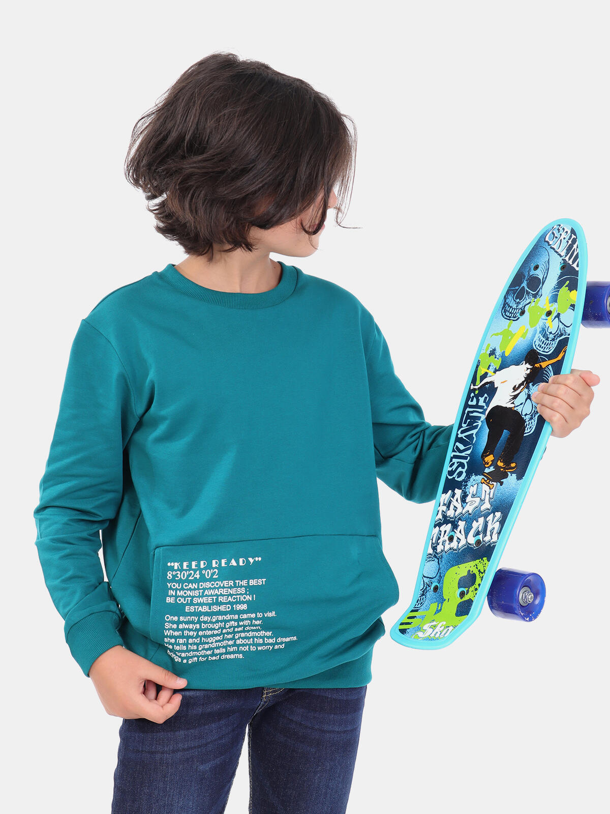 Bawełniana bluza z kieszenią