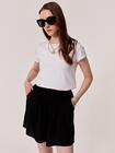 Czarne zwiewne szorty