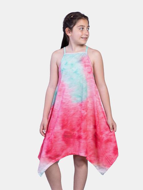 Asymetryczna sukienka tie dye