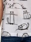 Bawełniany t-shirt w koty