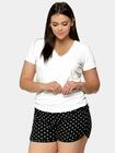 T-shirt z dekoltem V plus size