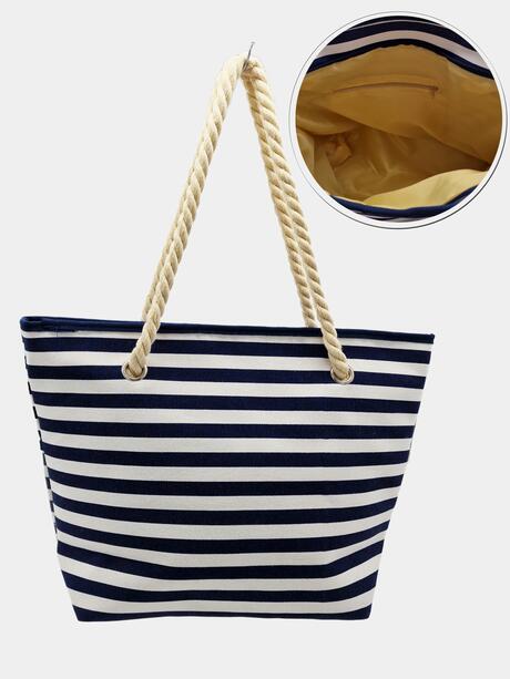 Torba plażowa w paski
