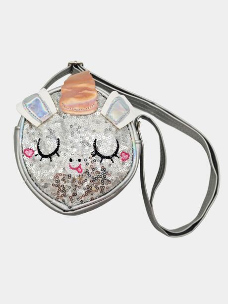 Okrągła torebka z jednorożcem