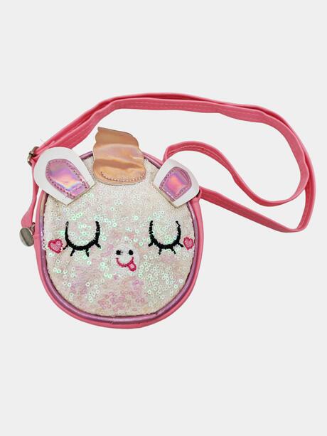 Okrągła torebka z jednorożcem