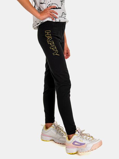 Bawełniane legginsy z nadrukiem