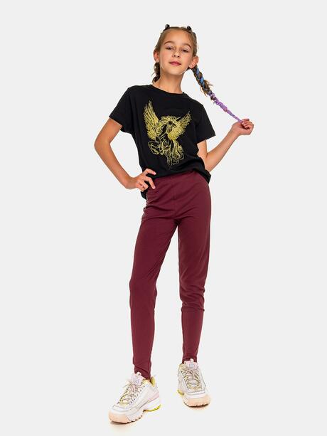 Bawełniane legginsy z nadrukiem