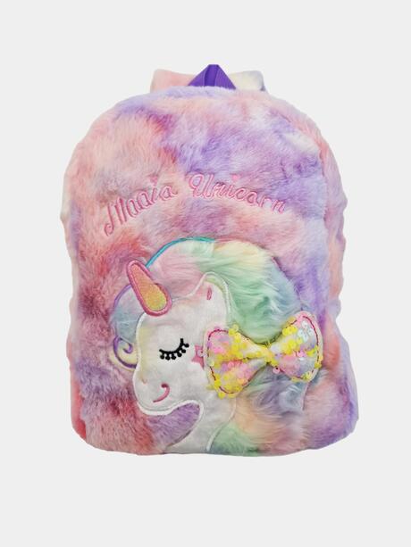 Plecak pluszowy jednorożec