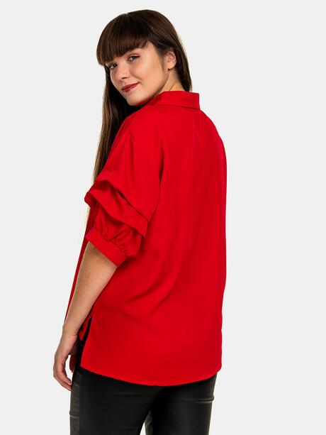 Bluzka z ozdobnymi rękawami