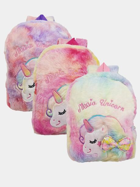 Plecak pluszowy jednorożec