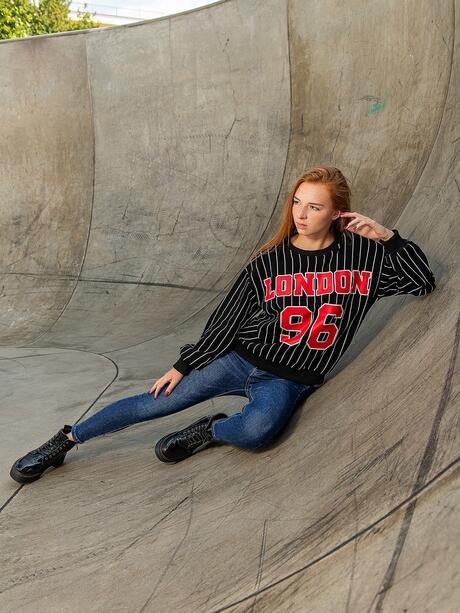 Bluza oversize z nadrukiem