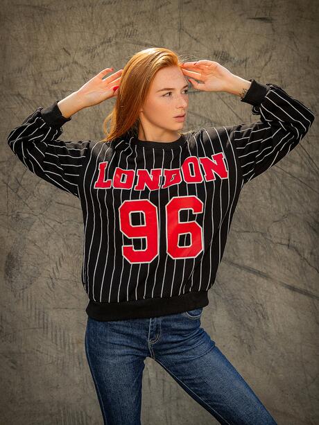 Bluza oversize z nadrukiem