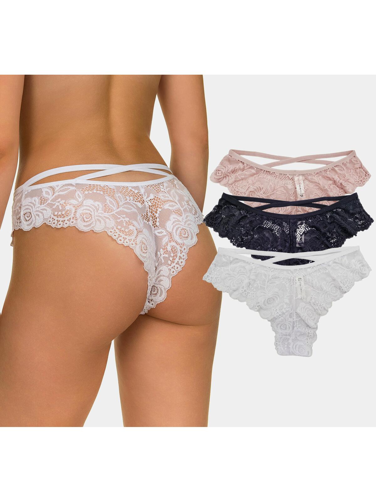 Majtki koronkowe 3-pak