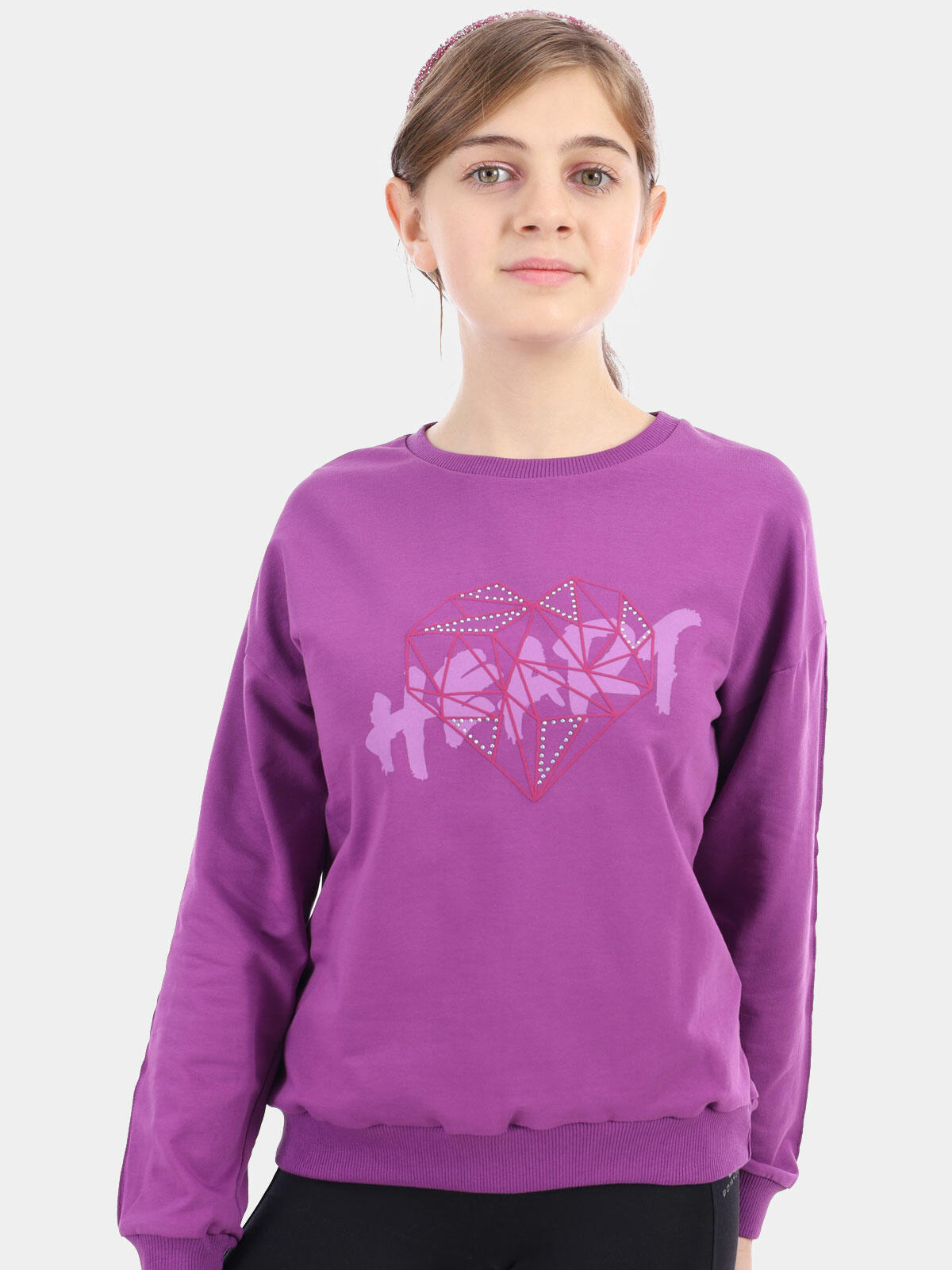 Bawełniana bluza z aplikacją