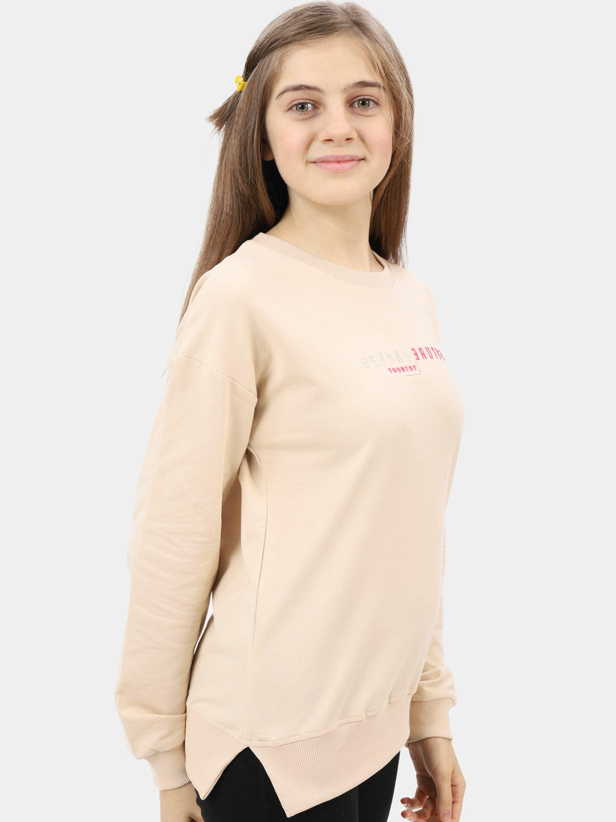 Bawełniana bluza z haftem