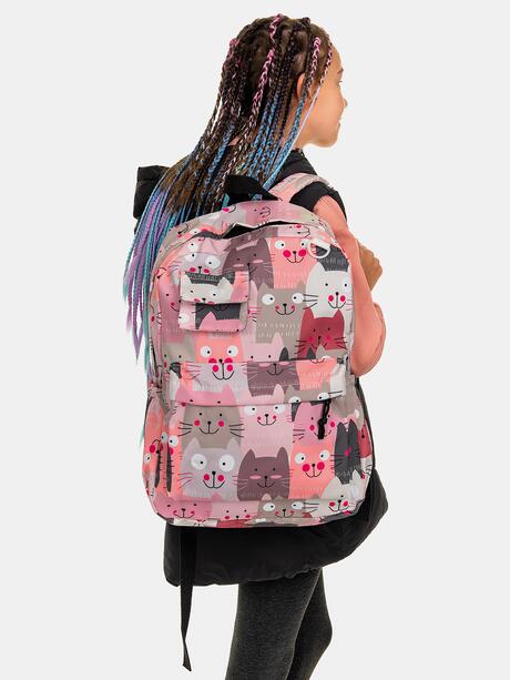 Plecak szkolny w koty