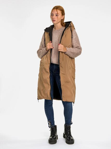 Dwustronna kamizelka pikowana