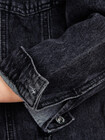 Długa jeansowa katana oversize z paskiem