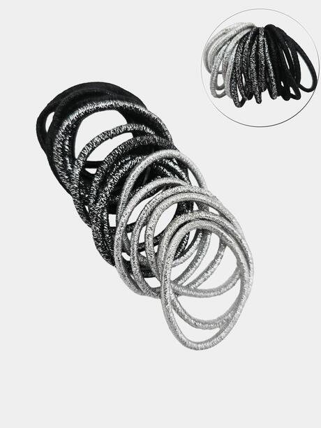 Gumki do włosów z połyskiem