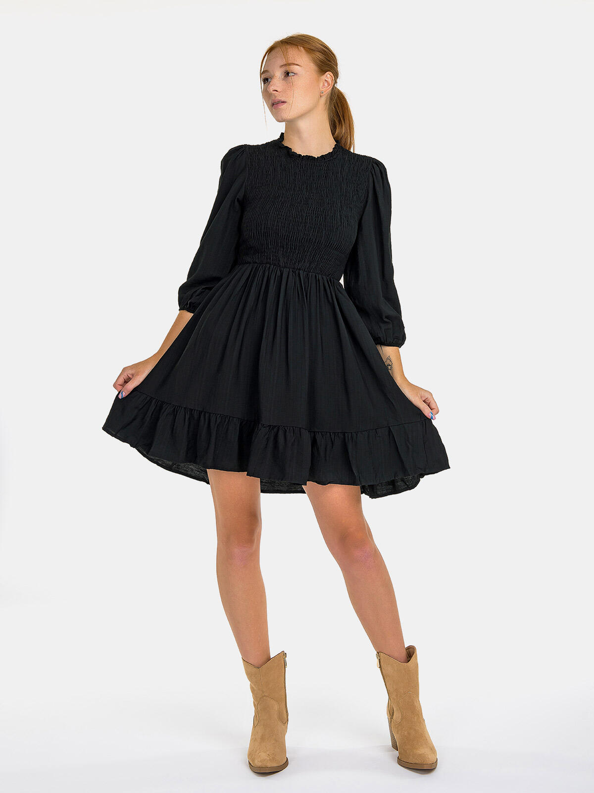 Sukienka z marszczeniem