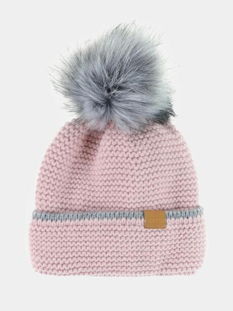 Czapka z pomponem ocieplana