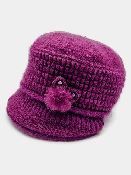 Czapka zimowa z daszkiem