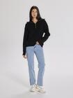 Sweter z rozpinanym golfem