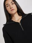 Sweter z rozpinanym golfem