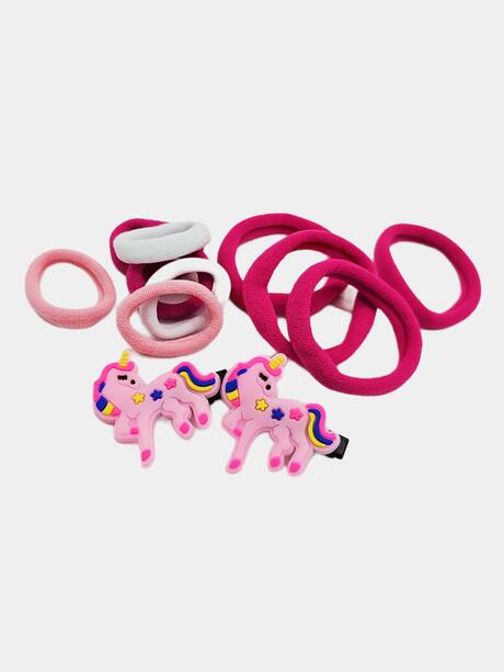 Zestaw gumek i spinek do włosów