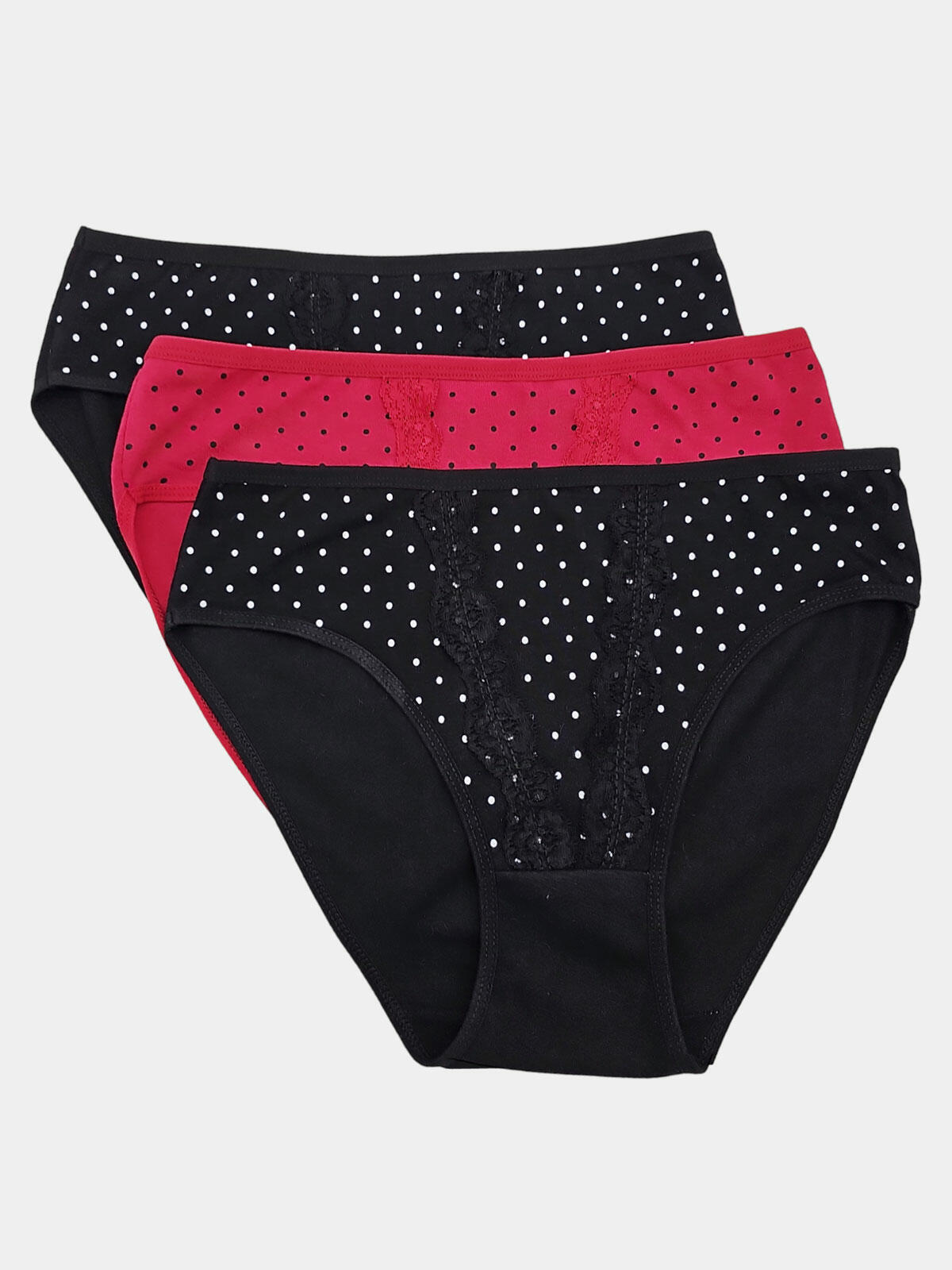 Majtki bawełniane plus size 3-pak