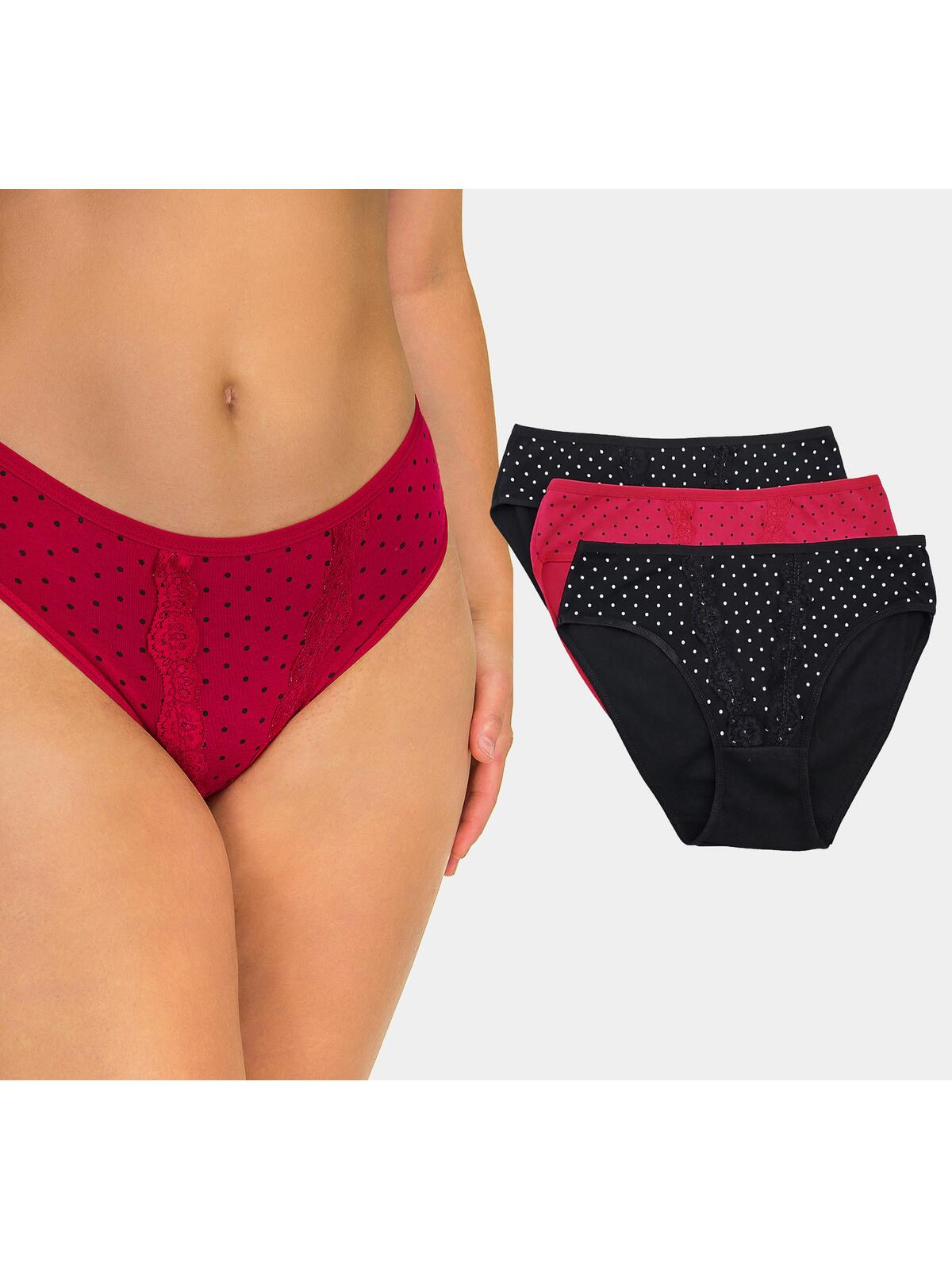 Majtki bawełniane plus size 3-pak