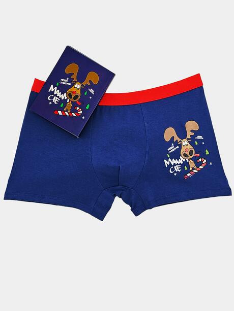 Świąteczne bokserki męskie w pudełku na prezent