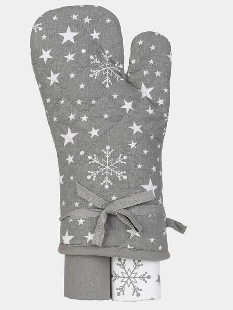 Świąteczny komplet kuchenny rękawica + 2 ręczniki