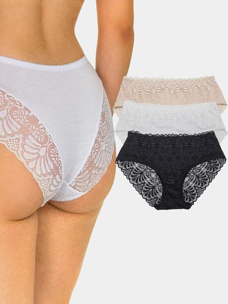 Majtki koronkowe 3-pak