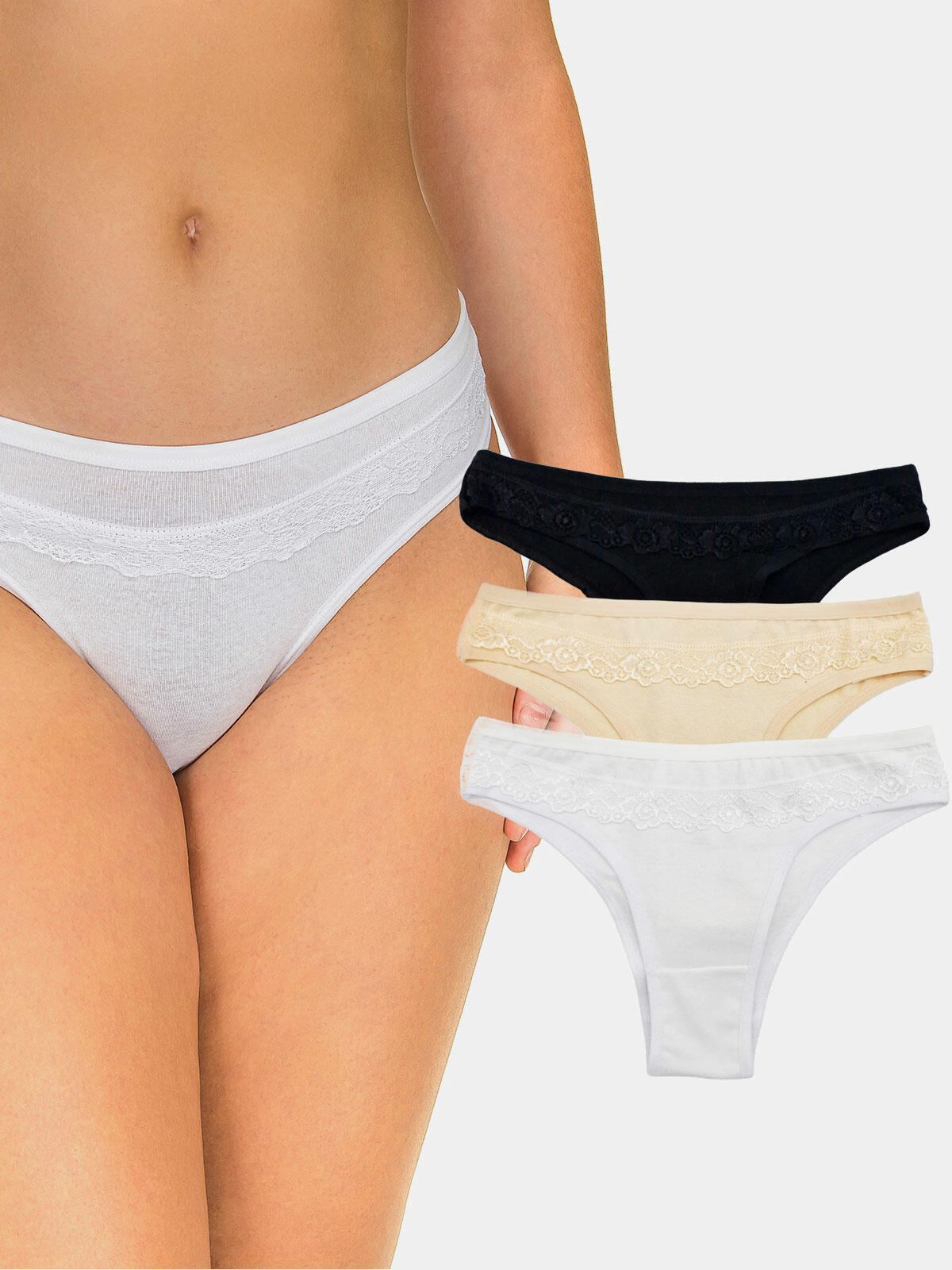 Majtki damskie 3-pak