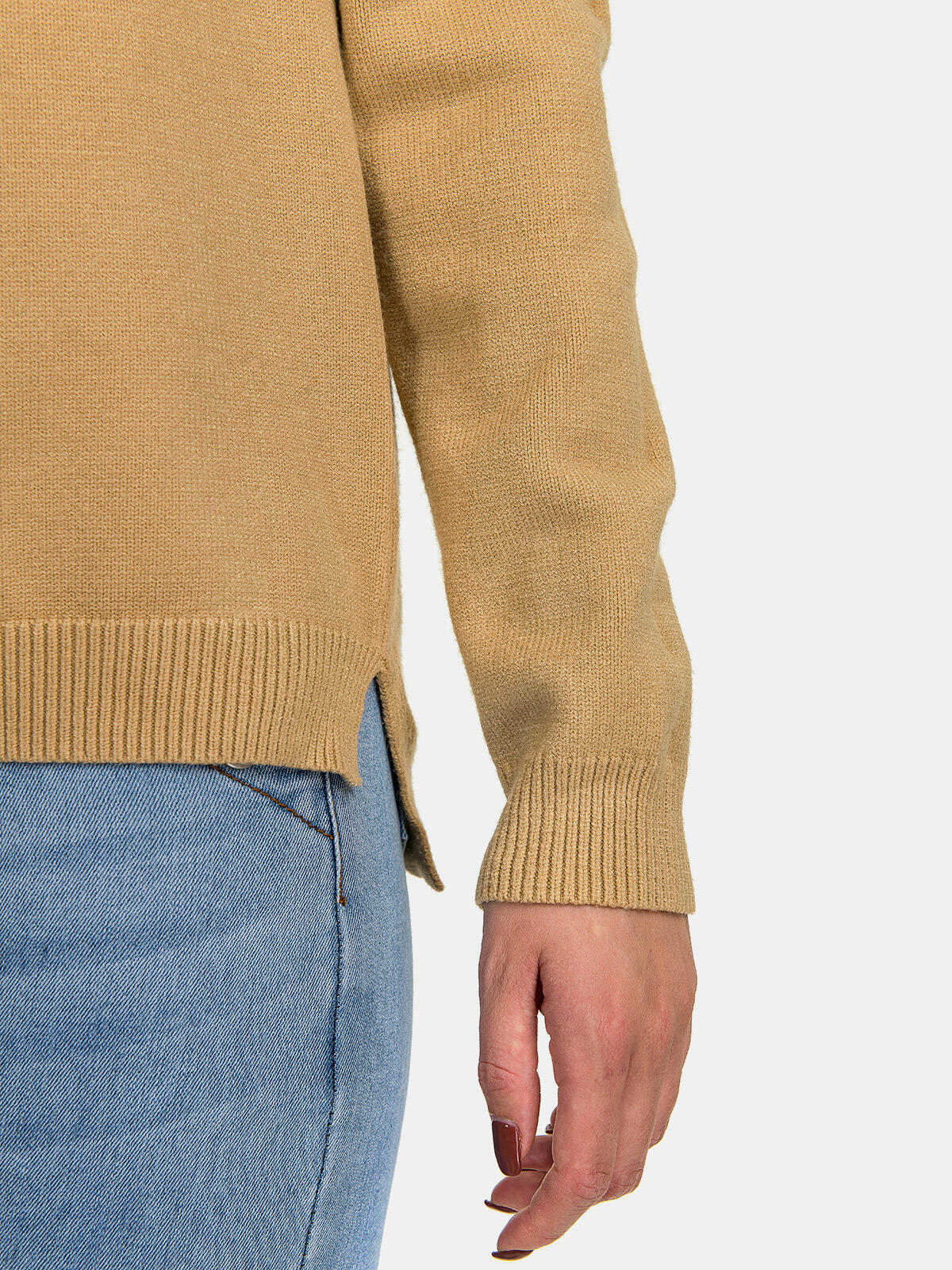 Gładki sweter