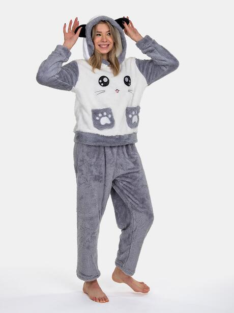 Ciepła piżama pluszowa