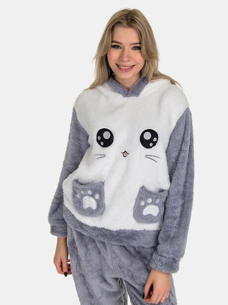 Ciepła piżama pluszowa