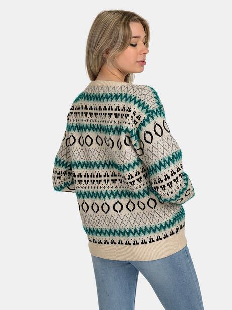 Wzorzysty sweter