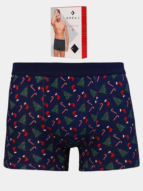 Świąteczne bokserki męskie w prezentowym pudełku