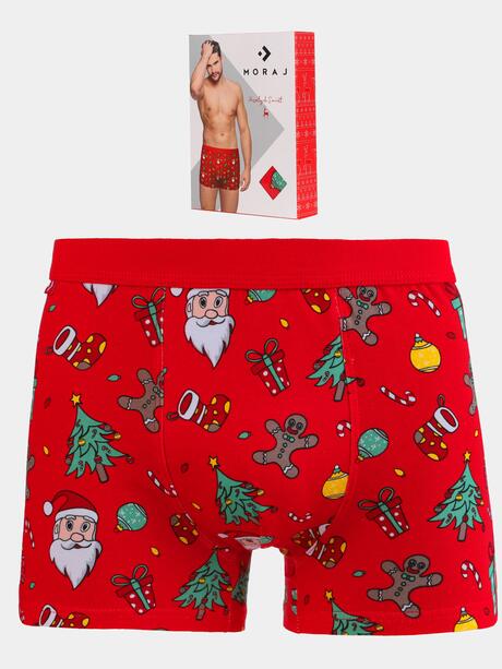 Świąteczne bokserki męskie w pudełku na prezent