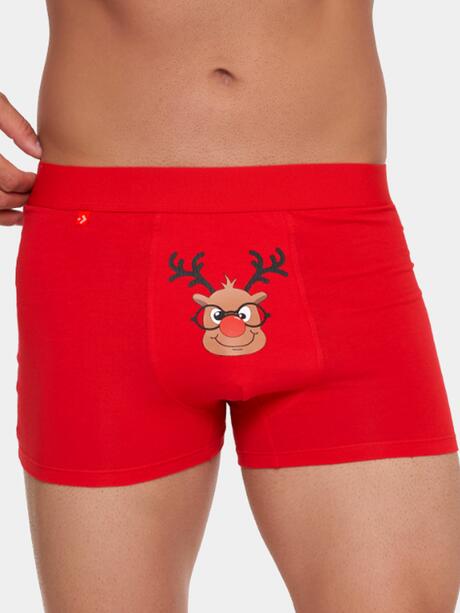 Świąteczne bokserki męskie śmieszne na prezent