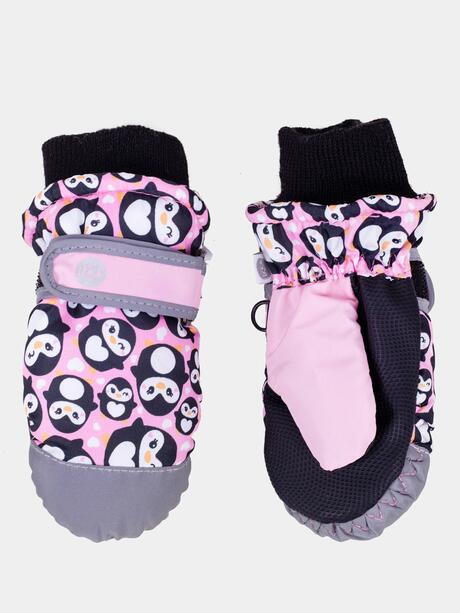 Rękawiczki narciarskie w pingwiny