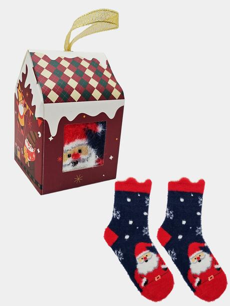 Świąteczne skarpetki 27-30 dziecięce w prezentowym pudełku