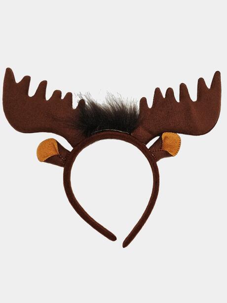 Świąteczna opaska rogi renifera
