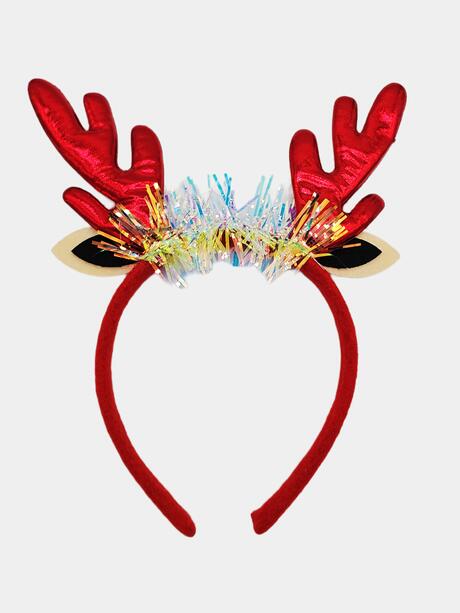 Świąteczna opaska rogi renifera