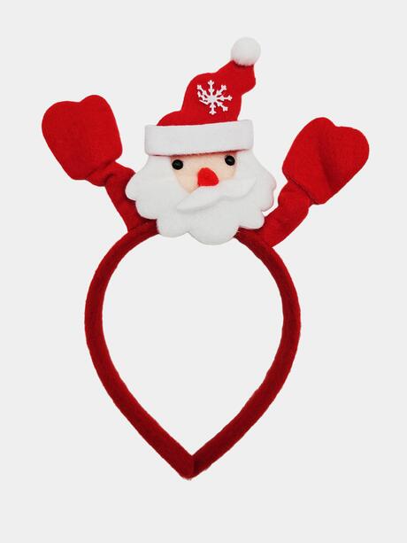 Świąteczna opaska z mikołajem